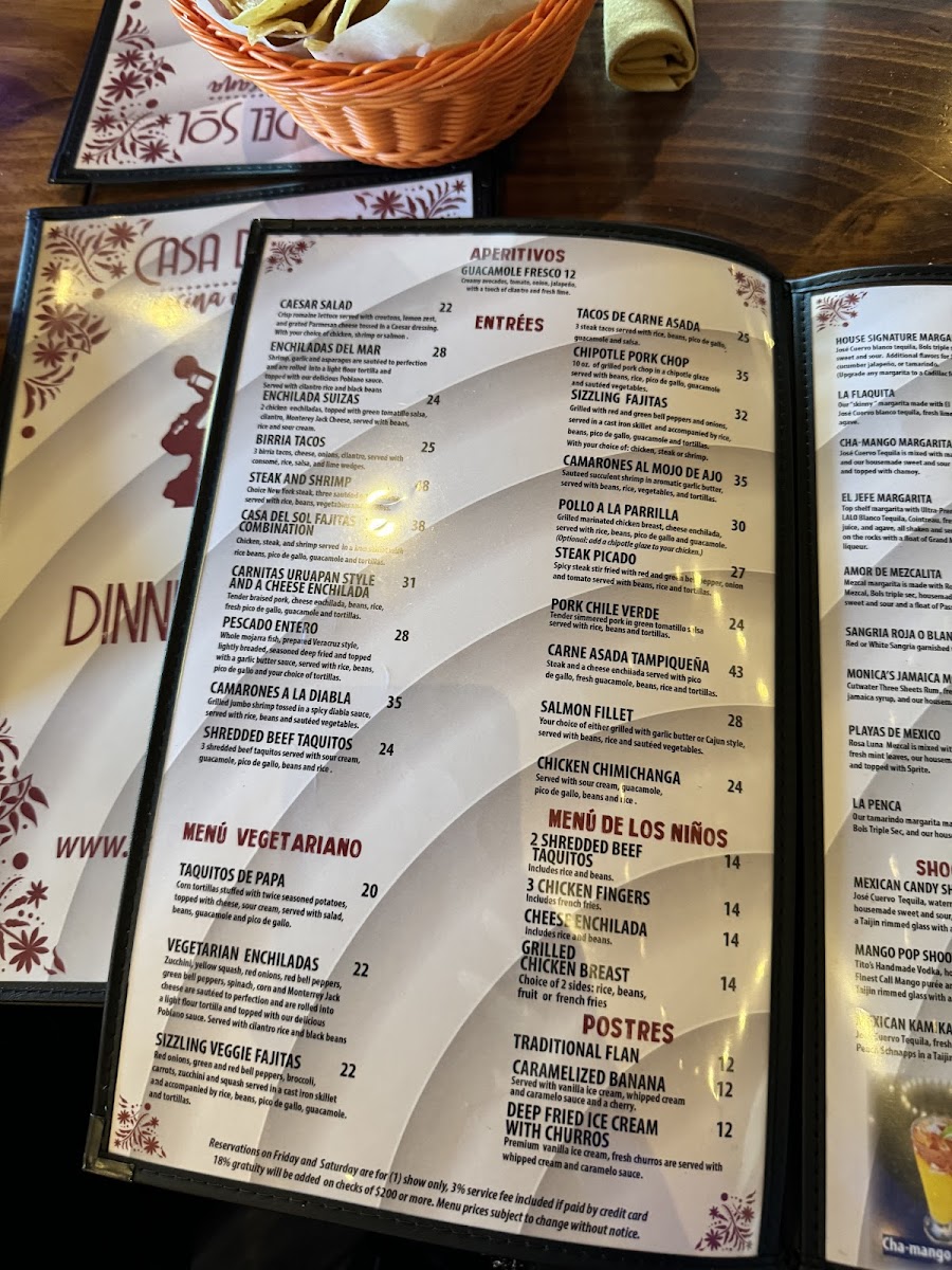 Menu Casa Del Sol Cocina Mexicana-3