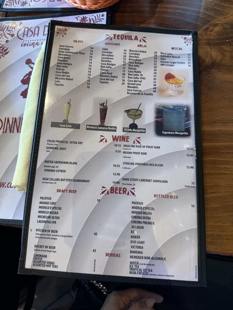Menu Casa Del Sol Cocina Mexicana-7